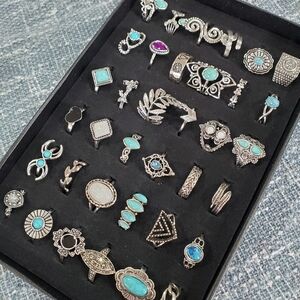36 Pcs Cocktail Rings Collection